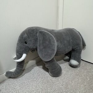 Melissa & Doug 36" Wide & 17" Tall Giant Lifelike Elephant Plush Stuffed Animal